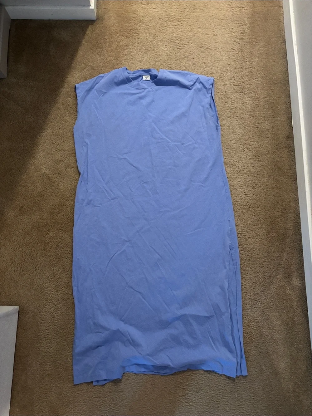 Abercrombie & Fitch Lavender Blue Sleeveless Maxi Dress